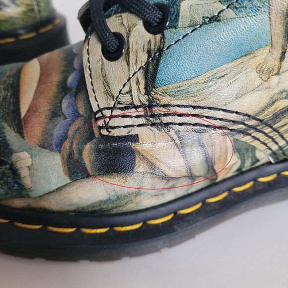 Dr Martens X William Blake Tate Museum Limited Edition 1460 Boots - Size 5W - Picture 9 of 11